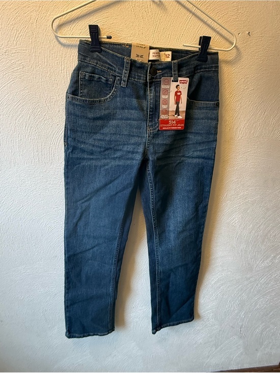 Levi's Other - Levi 514 Straight Fit Jeans Boys Sz 12 26x27 NWT Stretch Denim Adjustable Waist